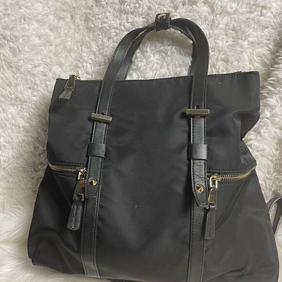INC International Concepts Haili Nylon Black Convertible Backpack main image 7